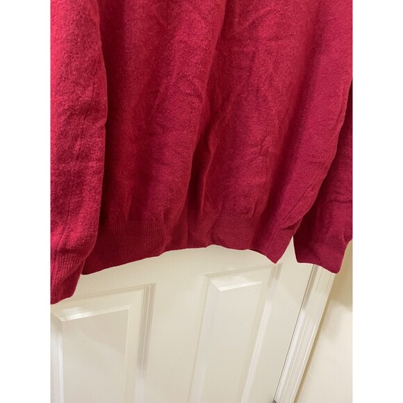 BROOKSFIELD SWEATER CASUAL V NECK MADE IN ITALY SIZE GG US SZ XL RED - Picture 3 of 9